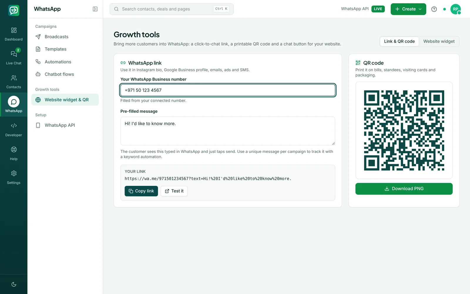 Features: Shared WhatsApp Inbox, Chatbots, Broadcasts & CRM | RelayDesk